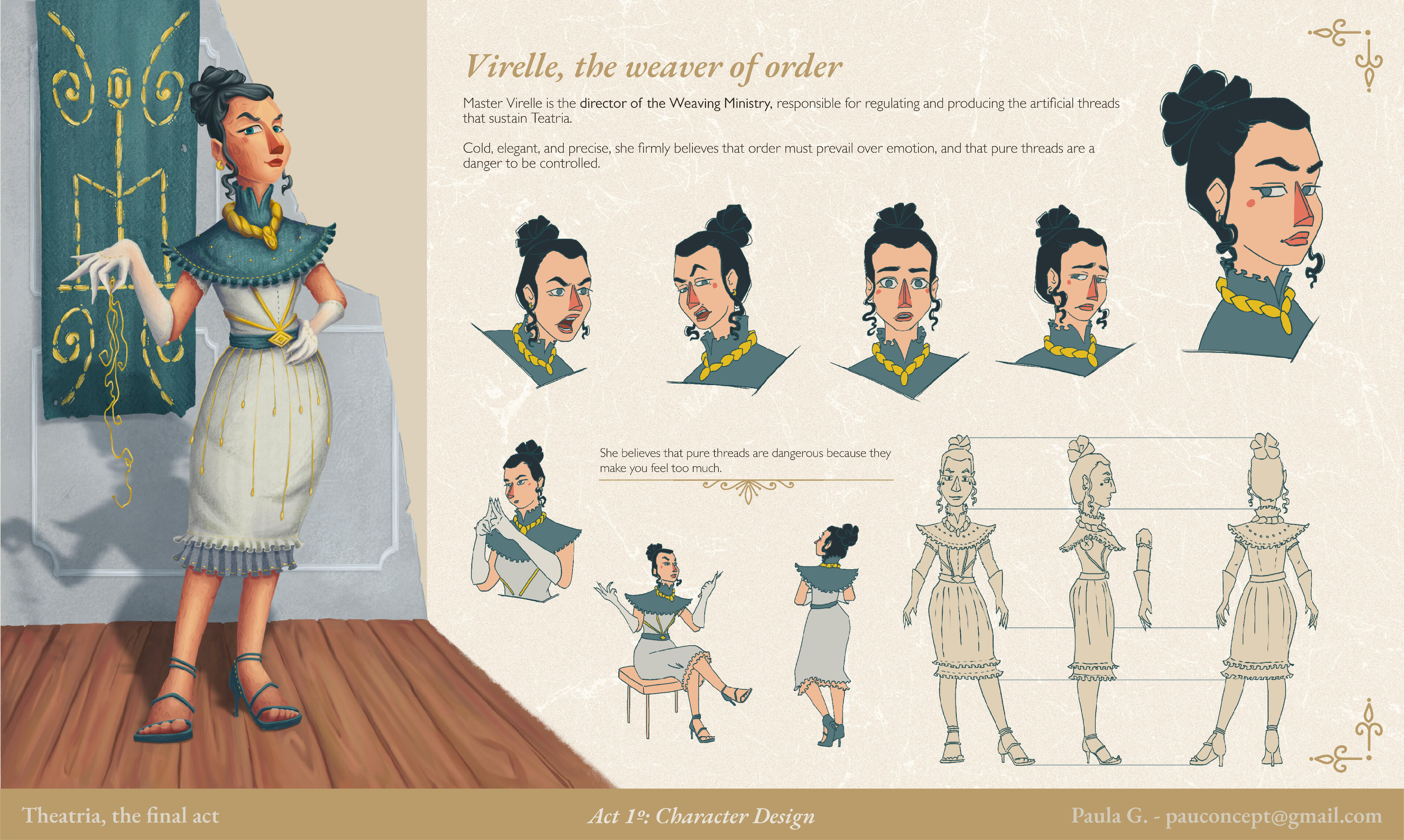 Virelle, character design