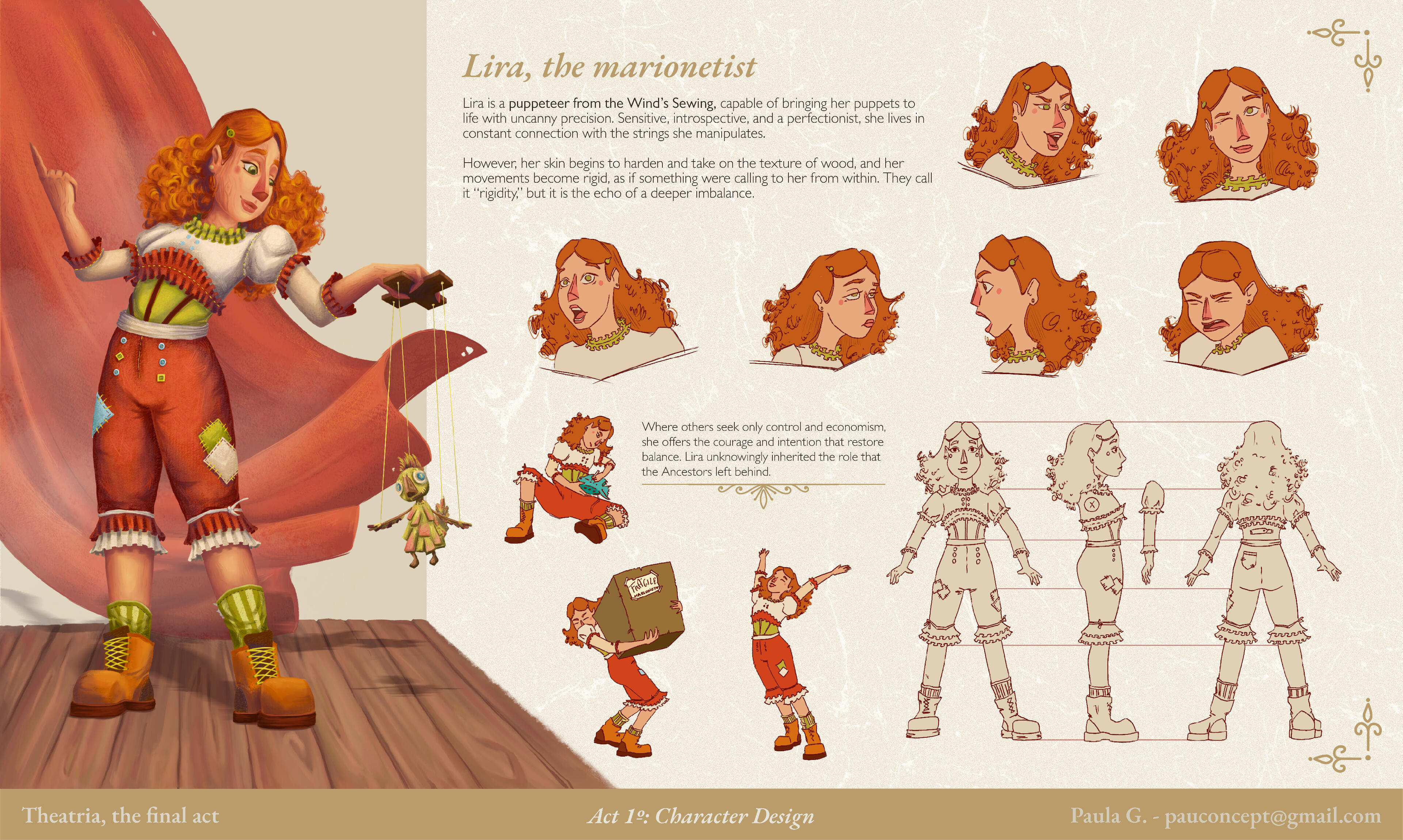 Lira, character design